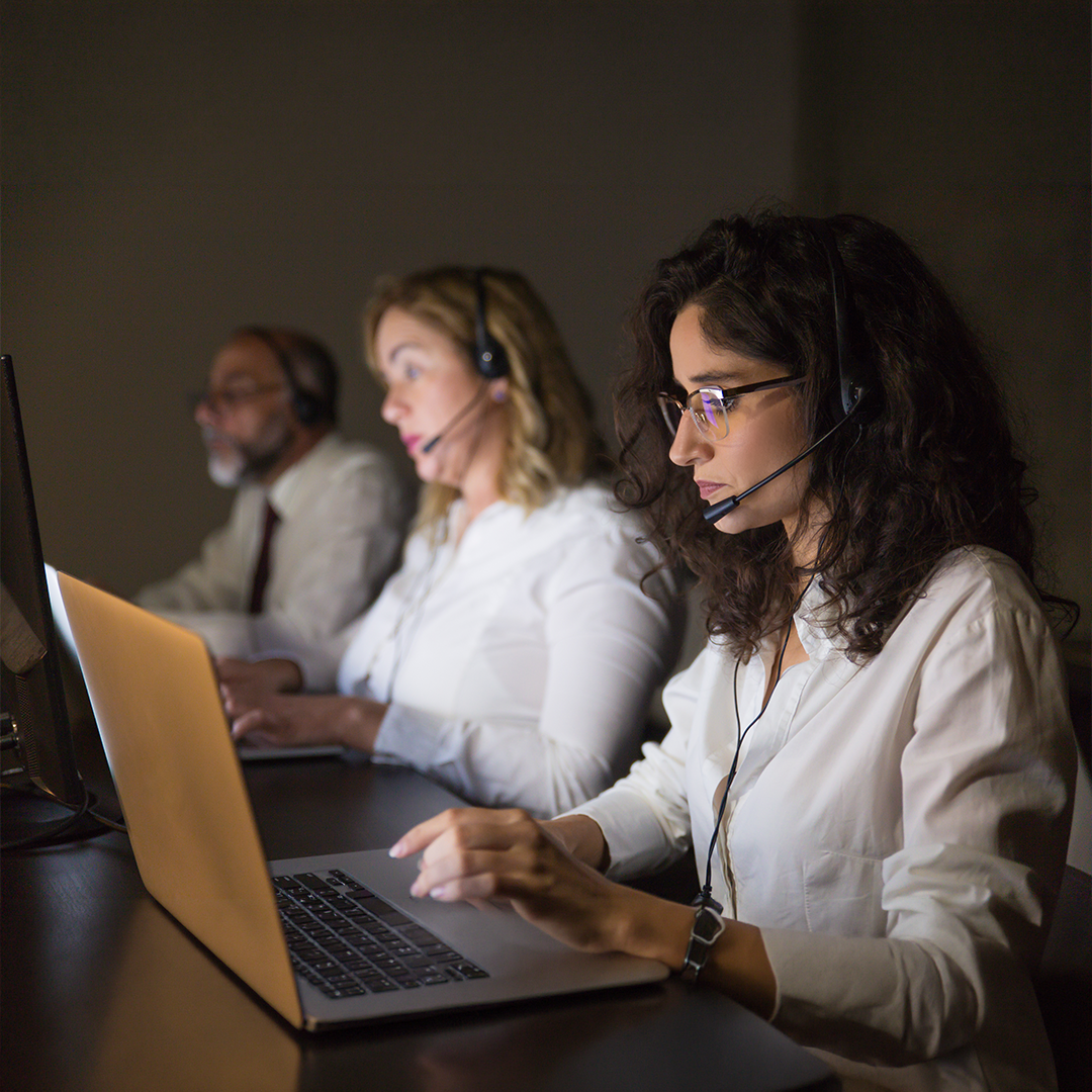 Independent agent working confidently at desk, symbolizing business freedom and growth